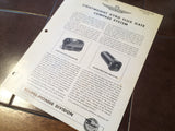 Bendix Eclipse Pioneer Gyro Flux Gate Compass System Description & Interconnect Pinout Data Sheets.  Circa 1956.