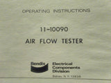 Bendix 11-10090 Air Flow Tester Operating Instructions.