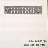 King KMA 24H-65/66 Audio Install Manual.