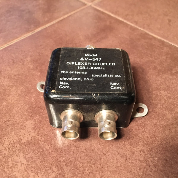 Antenna Specialist AV547 Nav Antenna Diplexer Splitter, G's Plane Stuff