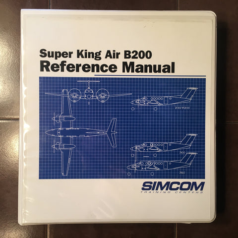 Simcom Beechcraft Super King Air B200 Reference Manual.