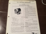 Bendix Red Bank DC Voltage Regulator Type 1589-1 Description & Internal Schematic Data Sheet.  Circa 1956.