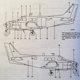 Original Beechcraft Army U-21A Ute Operators Manual aka 65-A90-1