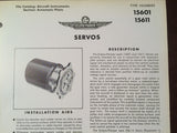 Bendix Eclipse Pioneer Servo Type 15601 & 15611 Description & Internal Schematic Data Sheet.  Circa 1956.