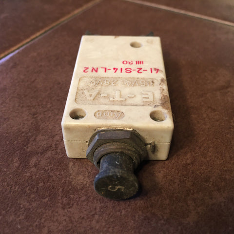 ETA E-T-A;  5 Amp Circuit Breaker 41-2-S14-LN2.