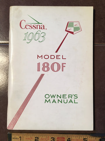 1963 Cessna 180F Owner's Manual.