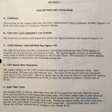 Sperry DI-5001 Radar Indicator MI-585301-2 & MI-585301-3 Service Manual.