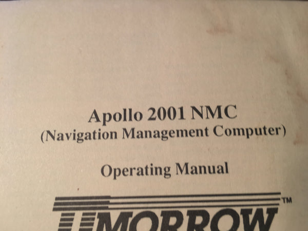 Apollo 2001 NMC Nav Management Computer Pilot's Guide. – G's Plane Stuff