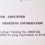 Telex 66T and 66TRA Microphone Technical Data Sheet.