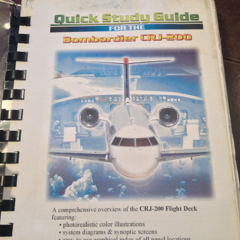 Bombardier CRJ-200 Quick Study Guide.