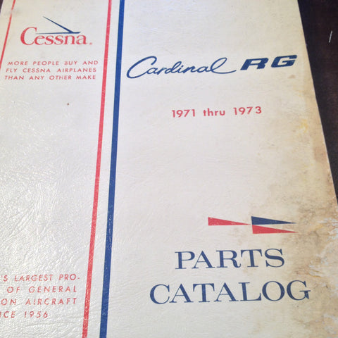 1971-1973 Cessna CardinalRG 177RG & F177RG Parts Manual.