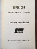 Piper Super Cub Owner's Handbook for PA-18-95, PA-18-135, PA-18A-135.