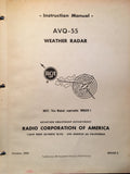 RCA AVQ-55 Radar Service & Parts Instruction Manual.