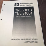 Trimble TNL 2100T & TNL-3100T install & checkout manual