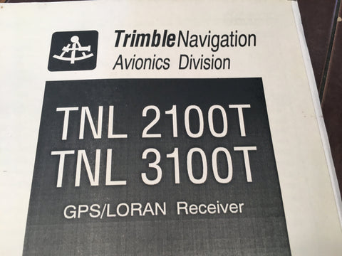 Trimble TNL 2100T & TNL-3100T install & checkout manual