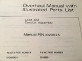 Bendix Lead & Conduit Assembly 10-380083-1,  3014980 Overhaul & Parts Manual.