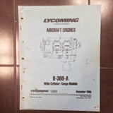 Lycoming O-360-A Wide Cylinder Flange Parts Manual.