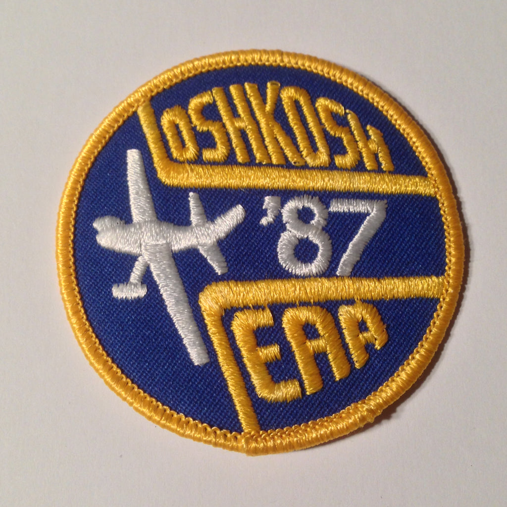 Original EAA Oshkosh 1987 Patch.  Never used 3" Cloth.