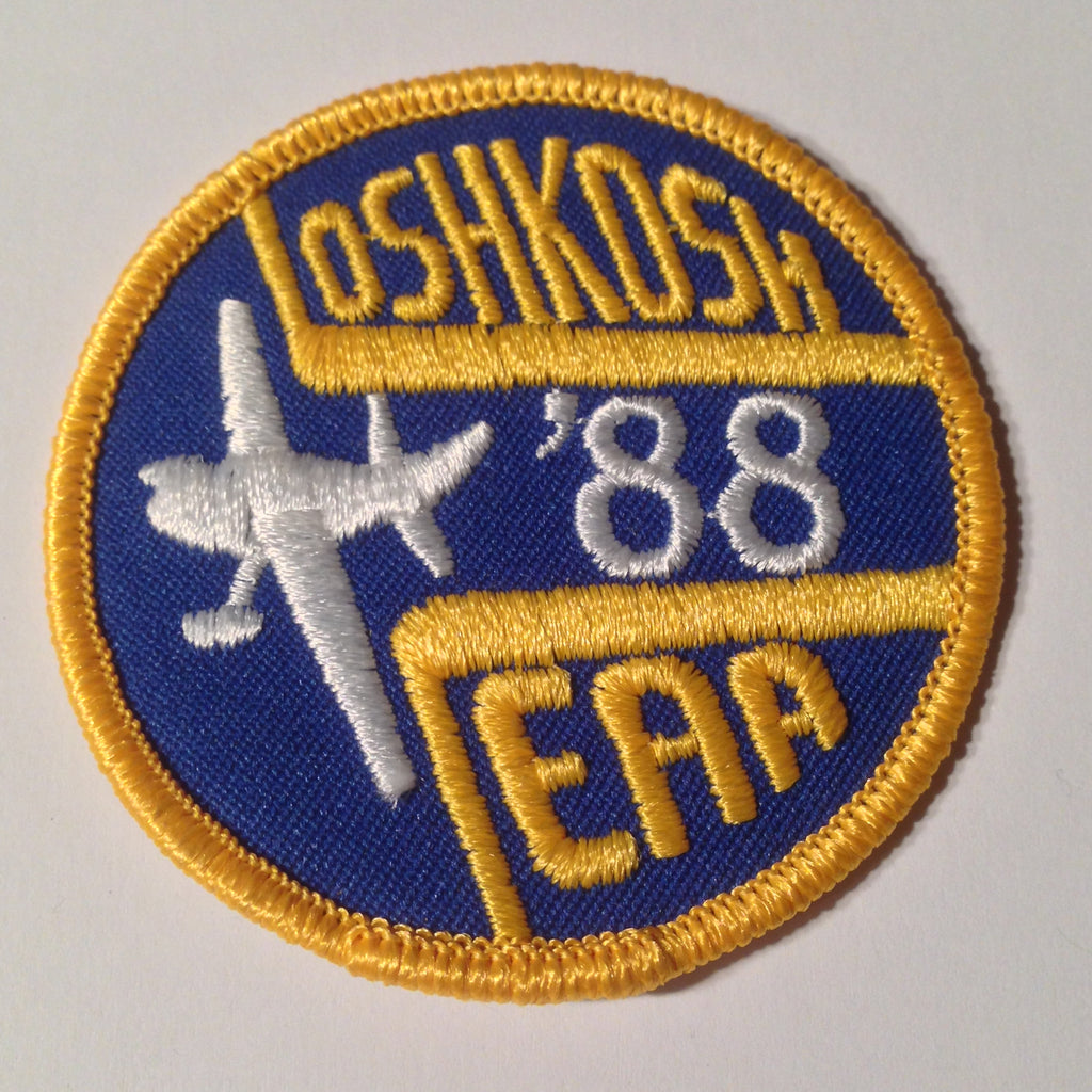 Original EAA Oshkosh 1988 Patch.  Never used 3" Cloth.