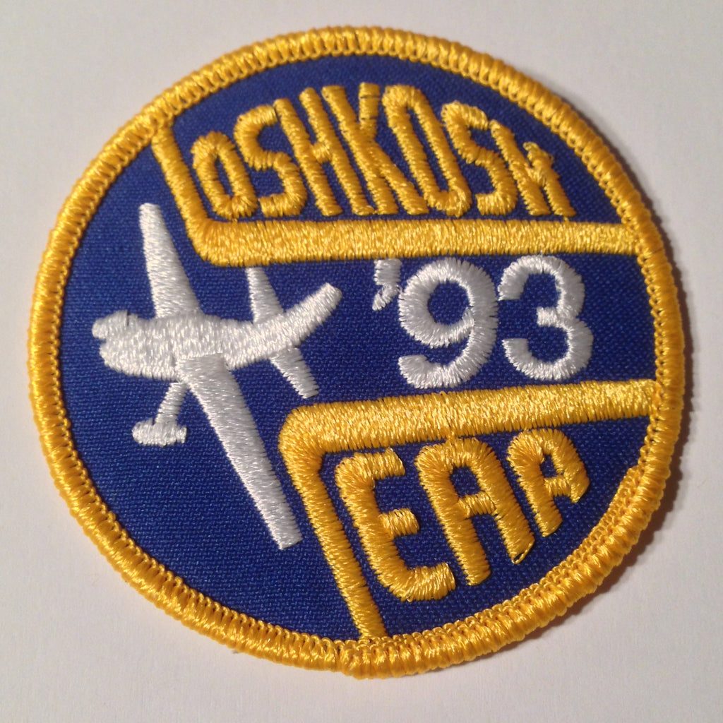 Original EAA Oshkosh 1993 Patch.  Never used 3" Cloth.