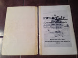 Vintage Piper Colt PA-22-108 Owner's Handbook.