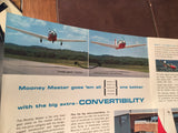 Original Mooney MASTER, 4 page Sales Brochure, 8.5x11".