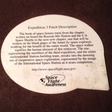 Expedition 3 Patch Decal.  Never used 4" Plastic.