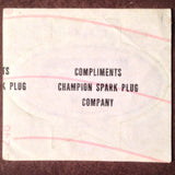 Original EAA Oshkosh 1981 Decal.  Never used 2.75" Plastic Champion Spark Plug issue.