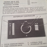 Cessna ARC 300 & 400 IFCS Integrated Flight Control Owner's Manual.