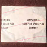 Original EAA Oshkosh 1982 Decal.  Never used 2.75" Plastic Champion Spark Plug issue.