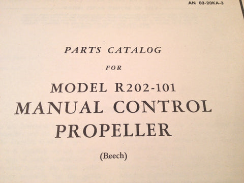 Beech R202-101 Manual Control Propeller usd on Franklin O-425-5 Parts Manual.