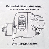 Eisemann Model "AM" Magnetos as used on Franklin 4 & 6 Cylinder Engines Service Booklet.  Circa 1942.