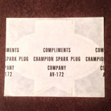 Original EAA Oshkosh 1988 Decal.  Never used 2.75" Plastic Champion Spark Plug issue.
