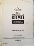 1967 Cessna Model 401 & 402 Parts Manual.