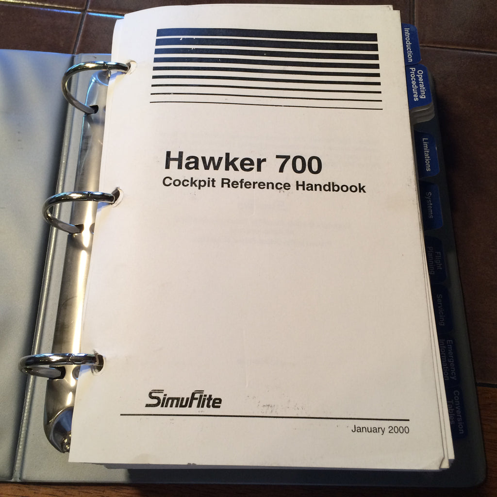 Simuflite Hawker 700 Cockpit Reference Handbook.