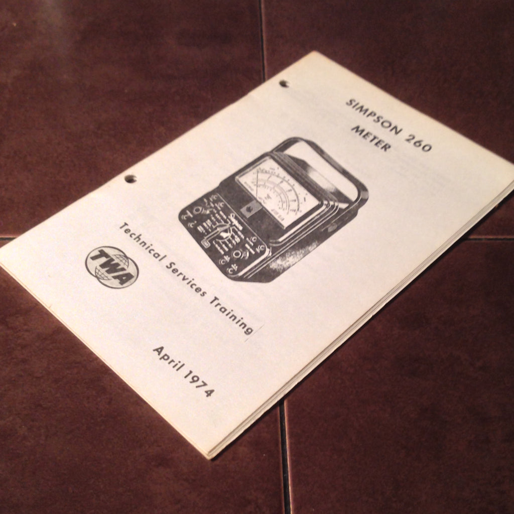 Simpson 260 Meter Operator's Manual.