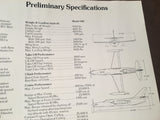 Original American Jet HUSTLER Model 500 8 page Sales Brochure,  8x11".