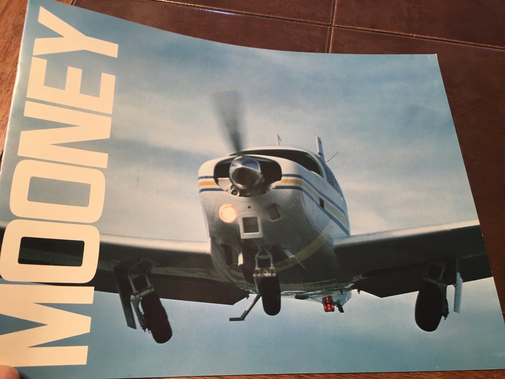 Original Mooney, 8 page Sales Brochure,  8x11".