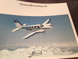 Original Beechcraft Baron 58P 16 page Sales Brochure,  8x11".