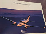 Original Beechcraft King Air C90-1 20 page Sales Brochure,  8x11".