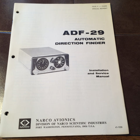 Narco ADF 29 Install Service Manual.