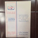 1970 Cessna 177 Cardinal Owner's Manual.