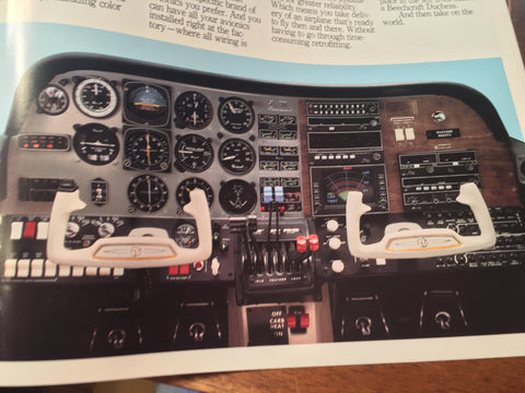 Original Beechcraft Duchess 20 page Sales Brochure,  8x11".