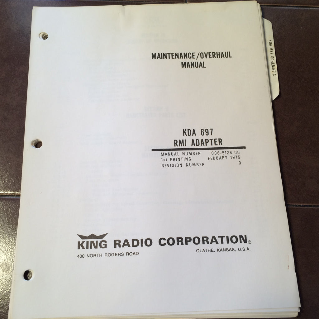 King KDA 697 Service Manual.