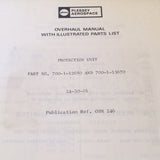Plessey AC Protection Unit 700-1-12680 & 700-1-15670 Overhaul Manual.  Circa 1974.