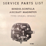 Bendix Scintilla DF18LN-1 and DF18LN-2 Magneto Parts Booklet.