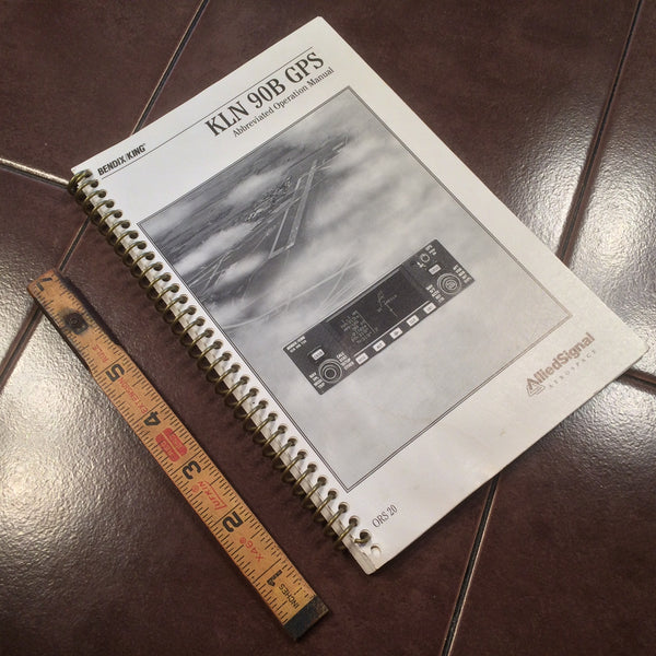 King KLN-90B GPS Abbreviated Operation Manual. – G's Plane Stuff