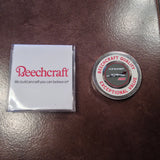 Beechcraft King Air 250  Challenge Coin with Two Golf Ball Markers. NOS