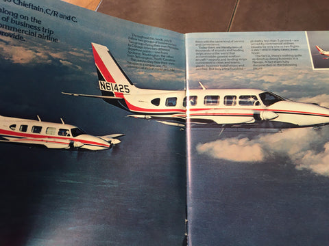 Original Piper Navajo "Family of Aircraft" 32 page Sales Brochure,  8.5x11".
