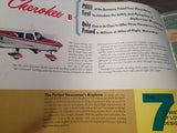 Original Piper Cherokee B,  8 page Sales Brochure, 8.5x11".